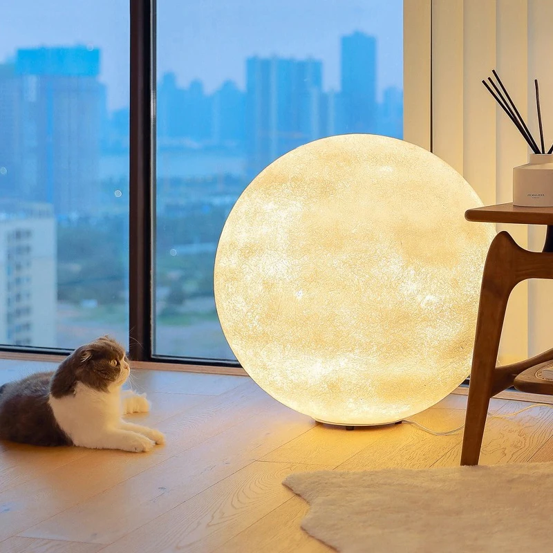 

Desk lamp Bedroom bedside ins Internet celebrity Floor lamp Living room atmosphere Planet Moon ball Homestay decoration Moon lam
