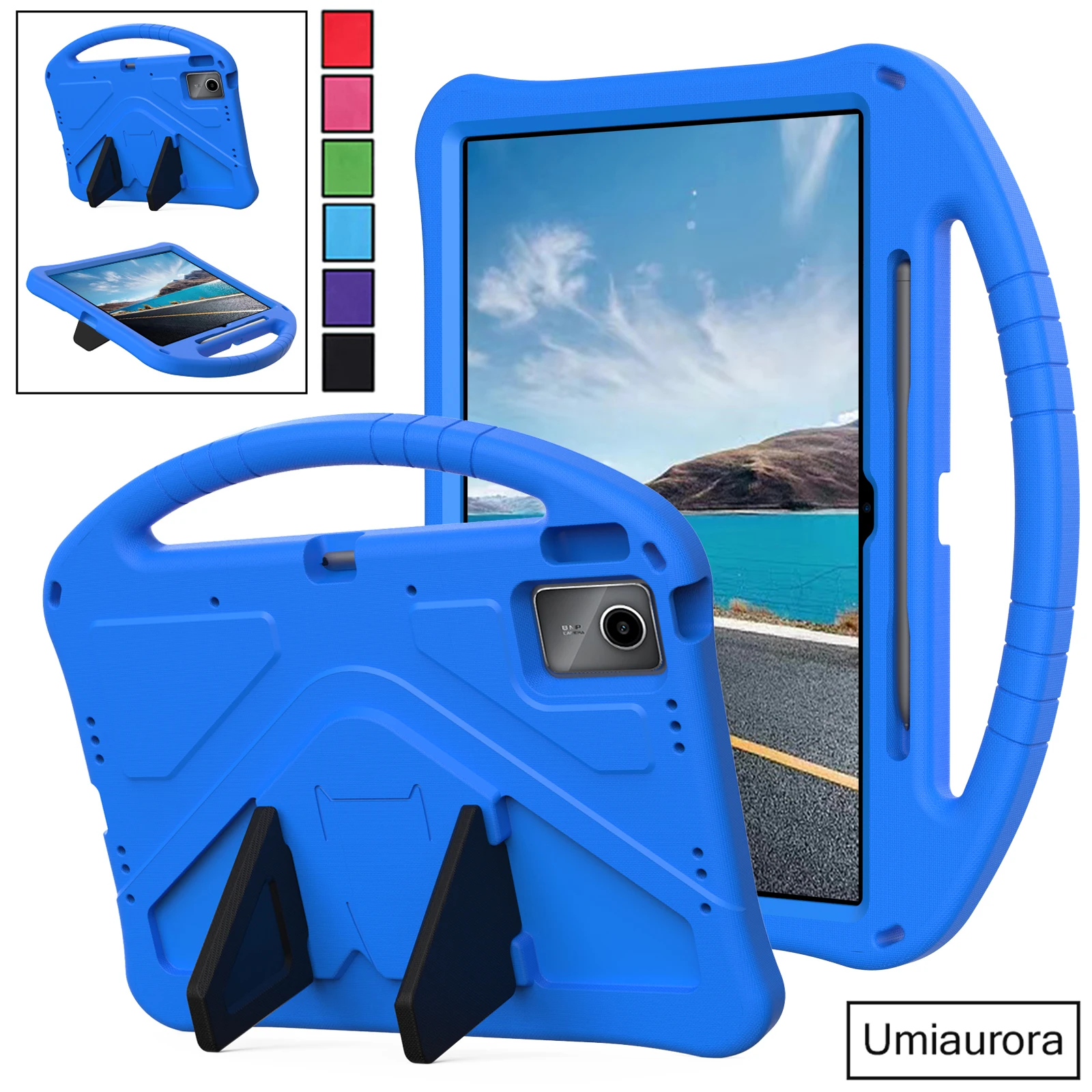 

For Lenovo Idea Tab Plus 12.1" 12.1 inch TB361FU TB361ZU TB365FC Kid Shockproof EVA Tablet Case Handle Stand Pencil Holder Funda