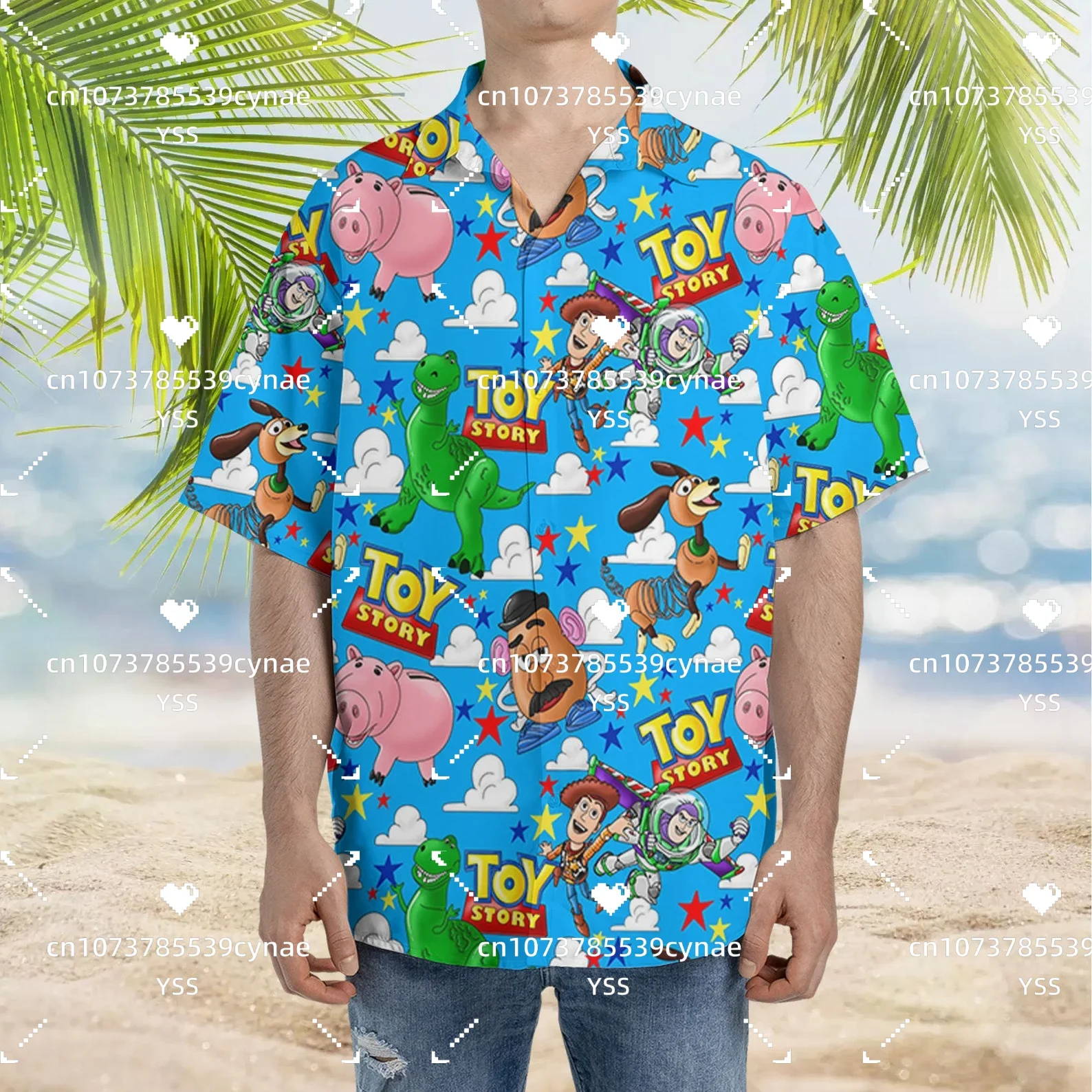 Hawaiian Toy Story shirt  Disney Pixar inspired button up short sleeved shirt Buzz Lightyear 2023 shirt Space Ranger shirt