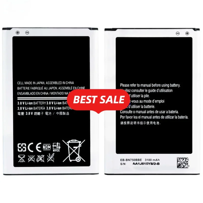 EB-BN750BBE for Samsung Note 3 Neo/SM-N7505/Note 3Neo 3G N750/LTE +N7505/SM-N750/SM-N750K/SM-N750S/EB-BN750BBC Phone Battery