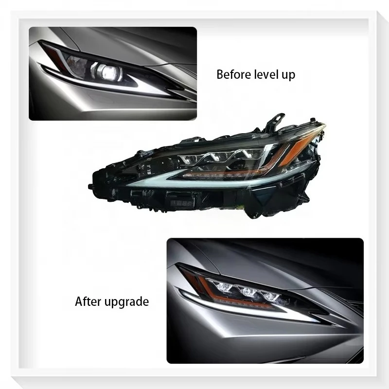 

For Lexus Es200 Es260 Upgrade To 2018-2020 Es300h Style LED Matrix 3-Eye Headlight Running Turn Signal Assembly Plug and Play