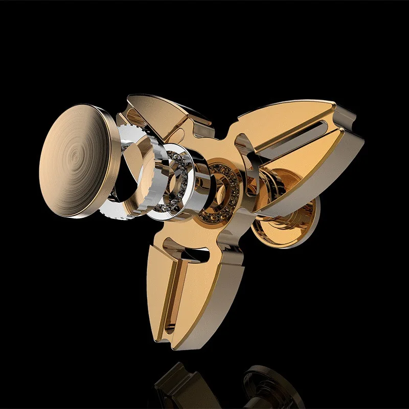 Mini Fidget Spinner toupie pointe Gyroscope métal EDC jouets anti-Stress décompression soulageant le TDAH