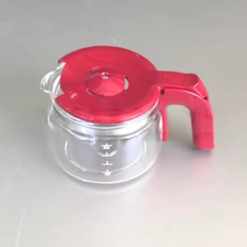 Suitable for Delong Drip Coffee Machine ICM14011 Red Coffee Pot Coffee Cup Red Glass Pot