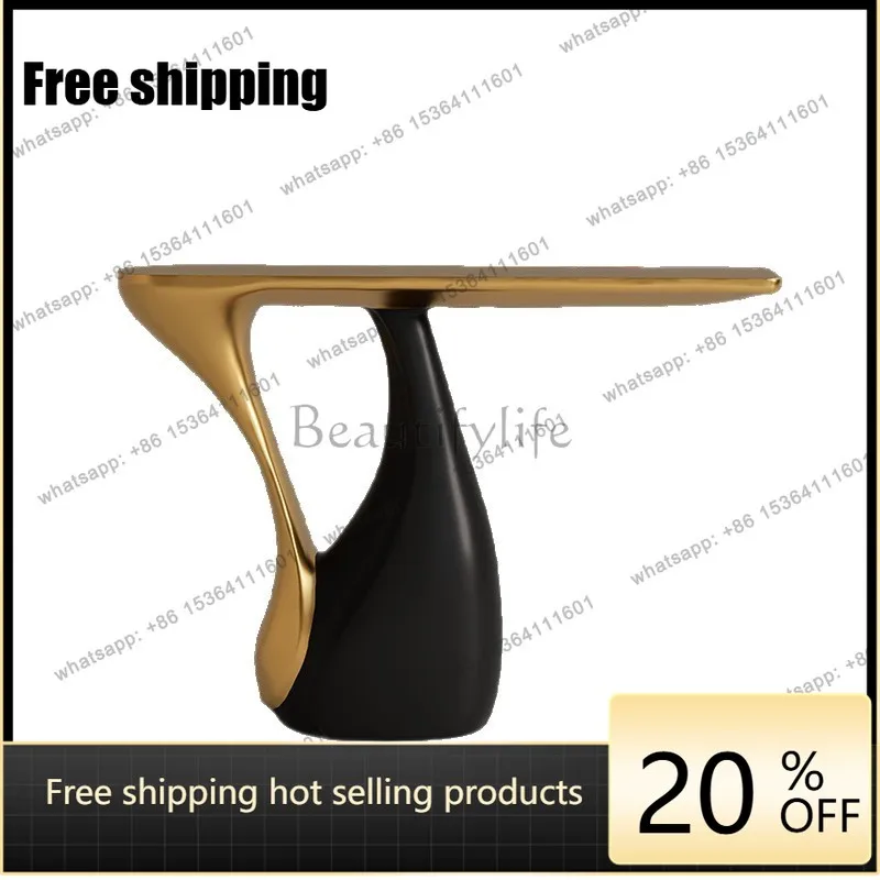 PJ entrance table light luxury home against the wall end view table sculpture special-shaped decoration table