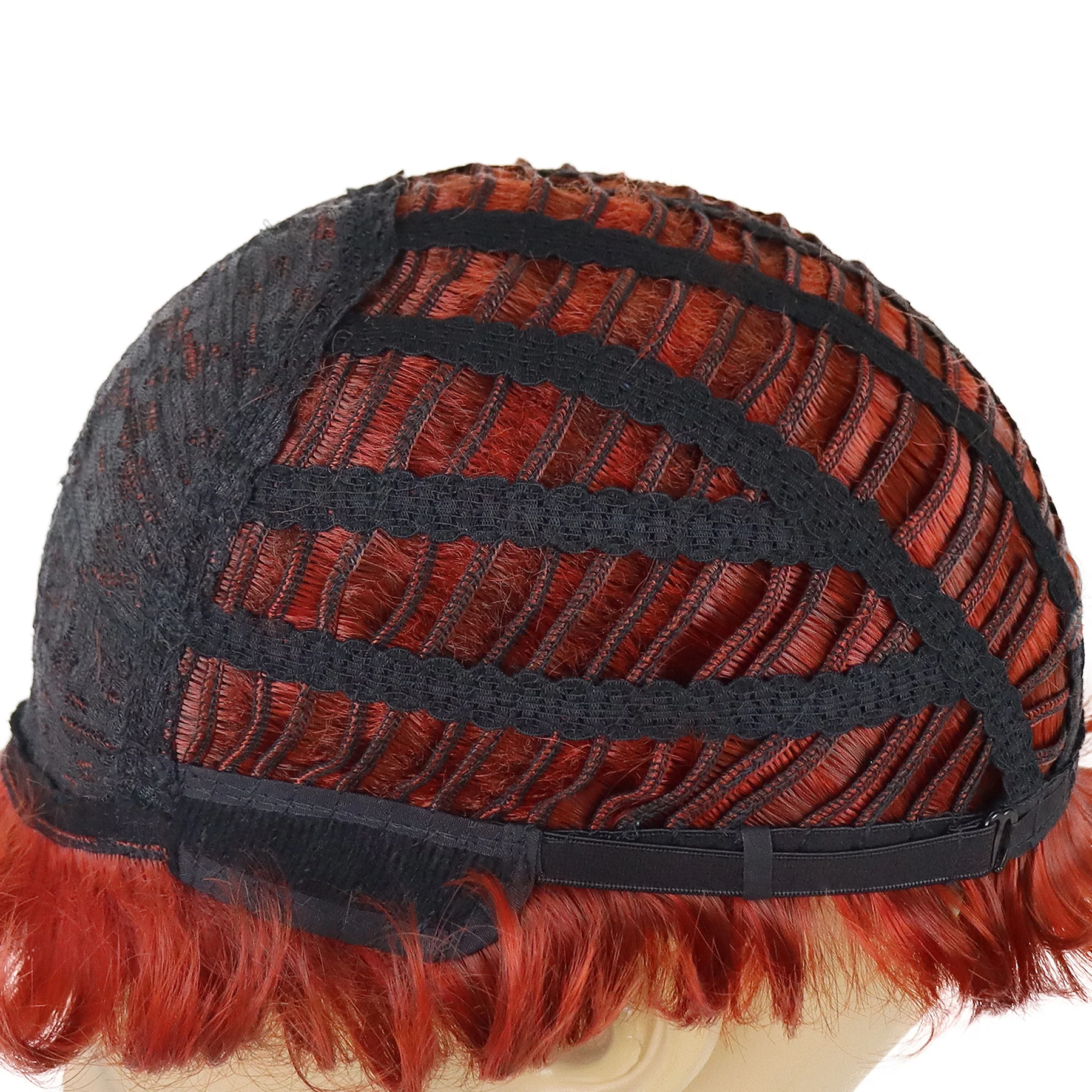 شعر مستعار صناعي قصير مجعد للرجال أزياء تنكرية للهالوين شعر مستعار طبيعي ناعم أوبورن للرجال مع غرة مقاومة للحرارة #5