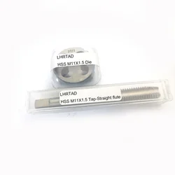 2PCS Screw Tap Drill Bits HSS taps and die set M11x1.5 M11x1 Right hand Metric thread plug tap die set M11x0.75 M11x0.5 M11x1.25