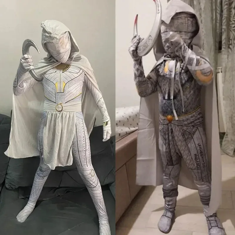 زي الهالوين الجديد لعام 2025 للأولاد على شكل قمر وفارس زي مارك سبيكتور زي للبالغين زي بيت بيربير 002