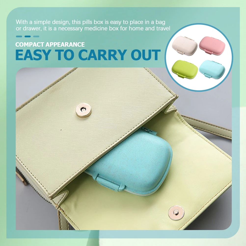 

Pill Box Small Storage Cases Decorative Medicine Portable Containers Mini Outdoor Holder Organizers Boxes