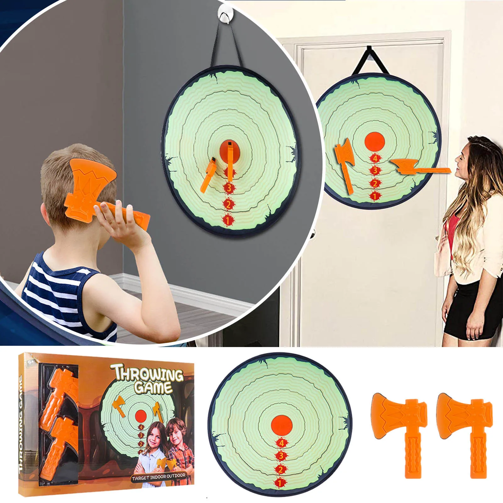

Games 2 Years Toy Axe Throwing Game Indoor Target With Foam Axes For Kids And Families