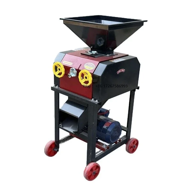 

Heavy Duty Double Roll Crusher Multi Purpose Roller Mill High Efficiency Feed Processing Machine