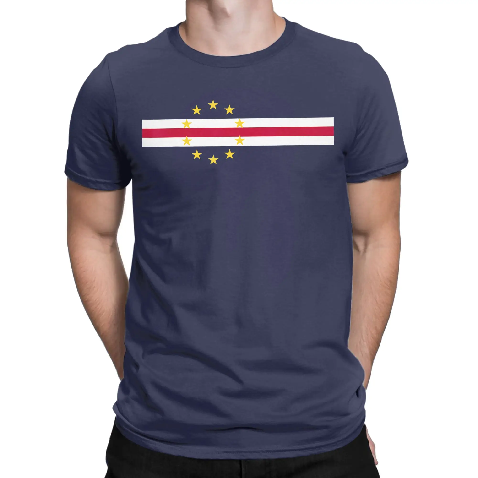 Cape Verde Flag Fans Proud Cabo T Shirt  Leisure T-Shirts Short Sleeve Awesome Tops Beach 100 Cotton Plus Size Clothes