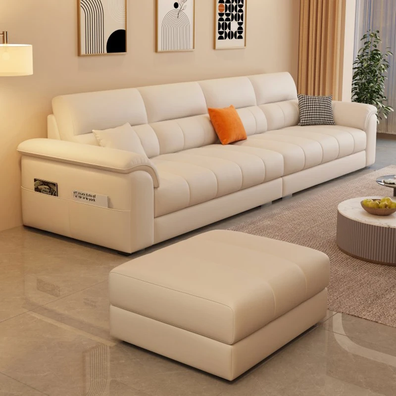 Foam Square Soft Couches Unique Modern Comfortable Solid Wood Designer Sofa Puffs Lounge White Woonkamer Banken Home Furniture