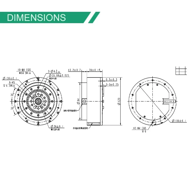 

Best sell Hot Sale High Quality Integrated QDD 120N.M Motor Module -20~50℃ DC Motors Power up Motor-Fully Loaded
