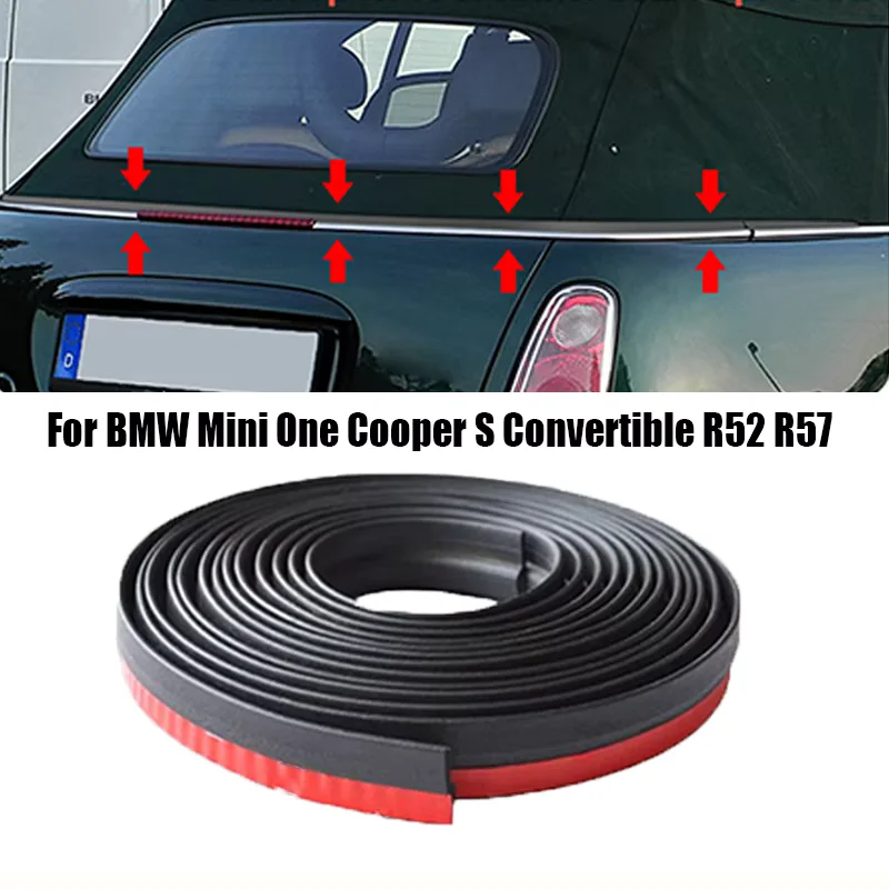 Car Rear Soft Top Roof Weather Seal Sunroof Window Sealed Repair Kits For BMW Mini One Cooper S Convertible R52 Car Accessories