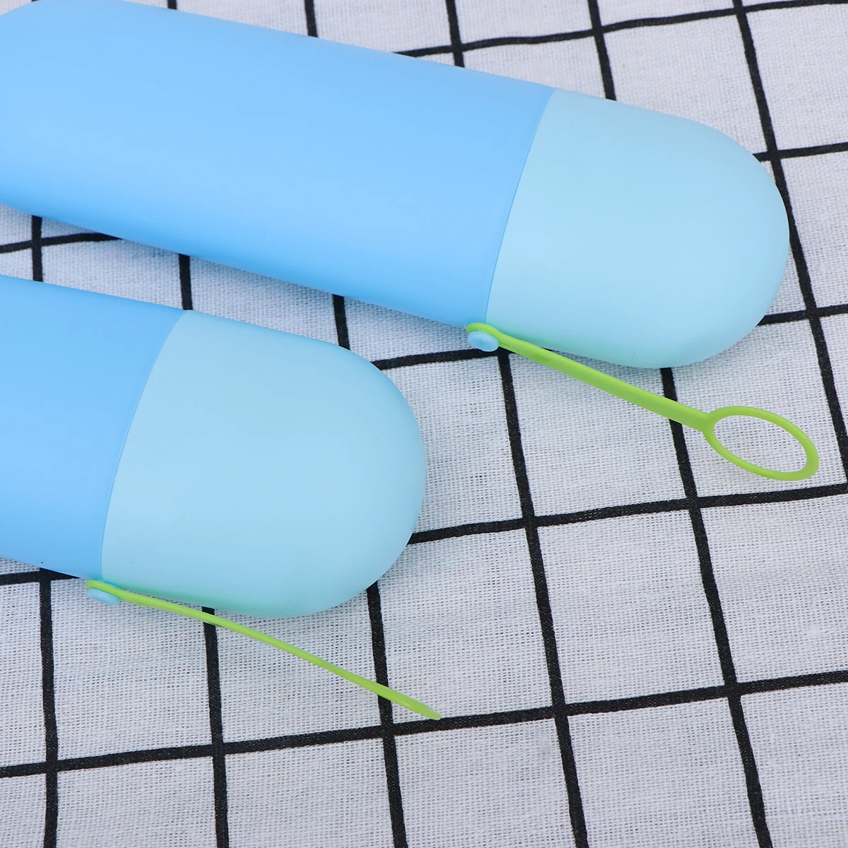 

2 Pcs Toothbrush Box Convenient Case Portable Storage Lightweight Travel Holder Blue