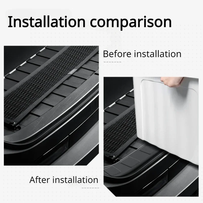 Front Trunk Threshold Strip for Tesla Cybertruck 2024 TPE Bumper Trunk Door Sill Protection Strip Car Modification Accessories view 3