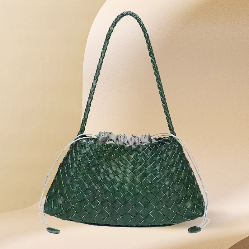 

Handmade vintage mother and child shoulder bag with high-end feel versatile underarm bag large capacity French fashion bag for w