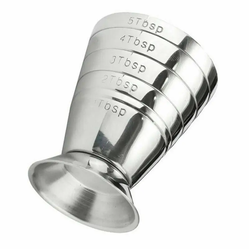 75ml Metal Measure Cup Cocktail Shaker Party Bar Drink Spirit Measure Jigger Drinks Mixed Gadget Kitchen Accessories