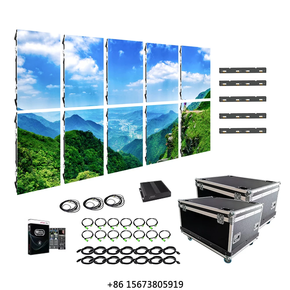 

Stock Price 500x1000mm Modular Design Video Wall Panel P3.91 Outdoor Rental Stage LED Display Screen