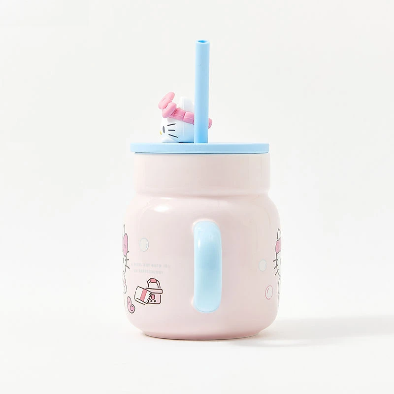 Cangkir air keramik Hello Kitty Cinnamoroll kreatif kartun Kawaii Kuromi Pochacco mode rumah cangkir air grosir