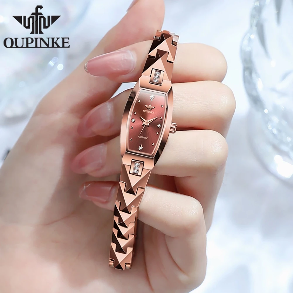 OUPINKE Luxury Swiss Quartz Movement Watch for Women Elegant Watch Waterproof Wristwatch Ladies Dress Watch reloj para mujer