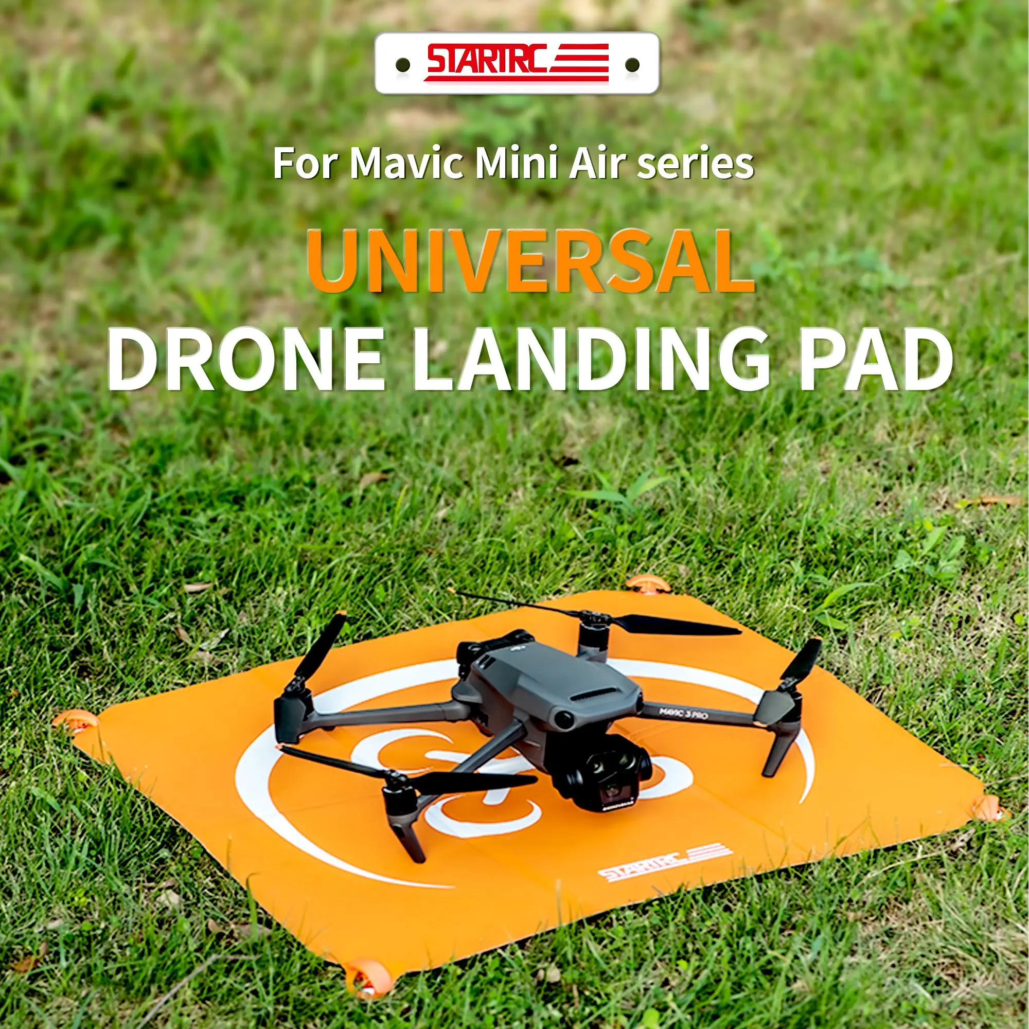 

Drone Landing Pad Pro Universal Waterproof Portable Fast-Foldable Helipad for Air 2S/Mini 3 Pro/Mavic 3/FPV Avata/RC (20-inch)