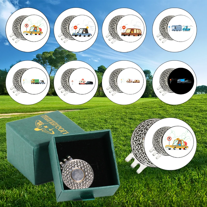 25mm magnetische Golf kappe Clip Geschenk für Golf Enthusiasten markieren wasserdichte Golf kappe Clip für Fahrzeug geschenke für Männer und Freunde