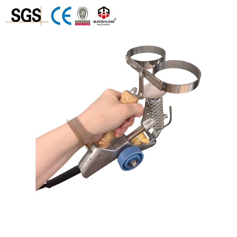 Hand-held Portable Cycloidal Electrical Sliced Veneer Sewing Machine Joint Splicing Machine MingHung Brand 1 Year Warranty