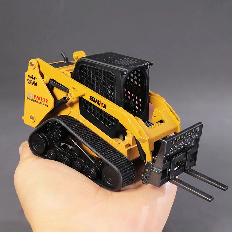 HUINA 1:50 Diecast Loader Bulldozer Static Truck Excavator Alloy Model Construction Vehicle Toys for Boys Gifts Car Collection