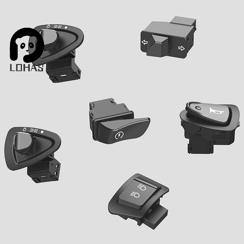 دراجة نارية بدء التبديل القرن ضوء بدوره إشارة عالية منخفضة شعاع زر التبديل موصلات ل سكوتر دراجة نارية الدراجة الملحقات