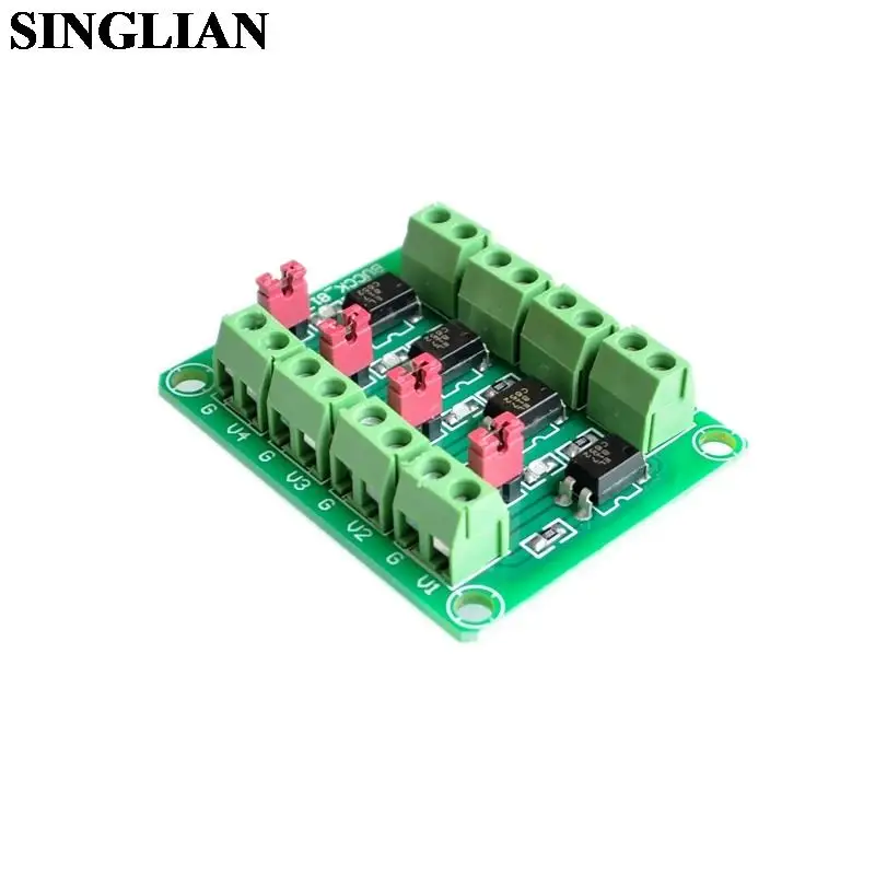 817 Optocoupler 4 Channel Voltage Isolation Board Voltage Control Switch Module Drive Module Photoelectric Isolation Module