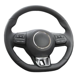 Custom Original DIY Car Steering Wheel Cover For MG ZS HS GS 5 6 RX5 RX8 ZST ZS EV 2017-2023 Leather Braid For Steering Wheel