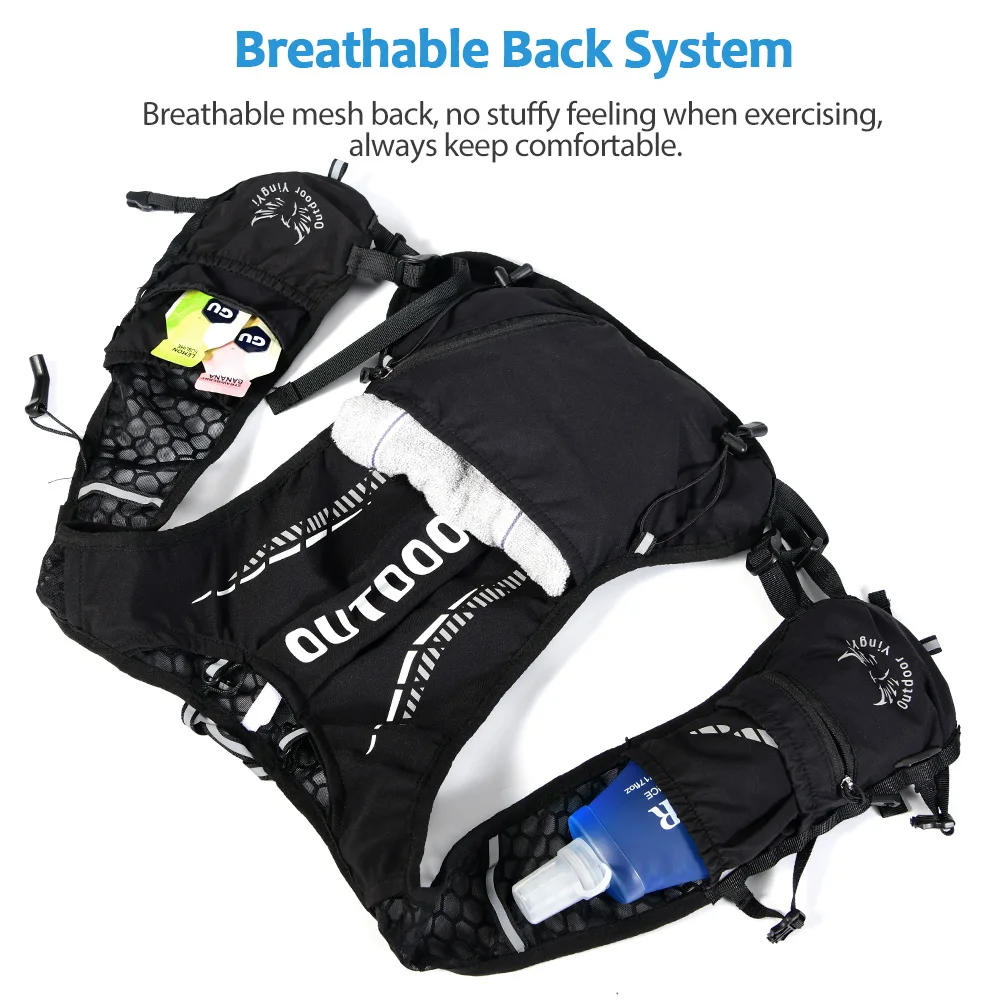 NEWBOLER Breathable Hydration Vest Trail Running Backpacks Lightweight Cycling Run Jogging Marathon Backpack Riding Climbing Bag image 5