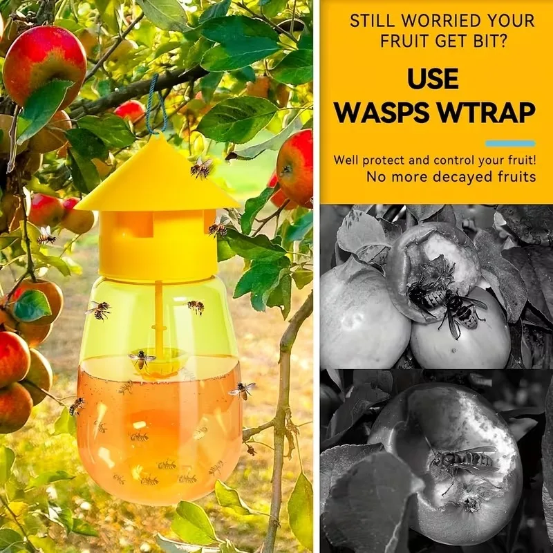 Pheromone Fruit Fly Trap Killer Liquid Fruit Fly Trap Long-Last Deterring Bait Insect Catcher Orchard Insect Pest Control Tools