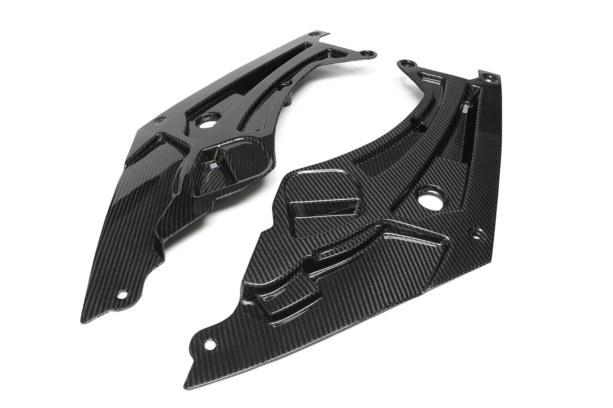 Dry Carbon Front Hood Inside Plate Clip on for 2pcs/set