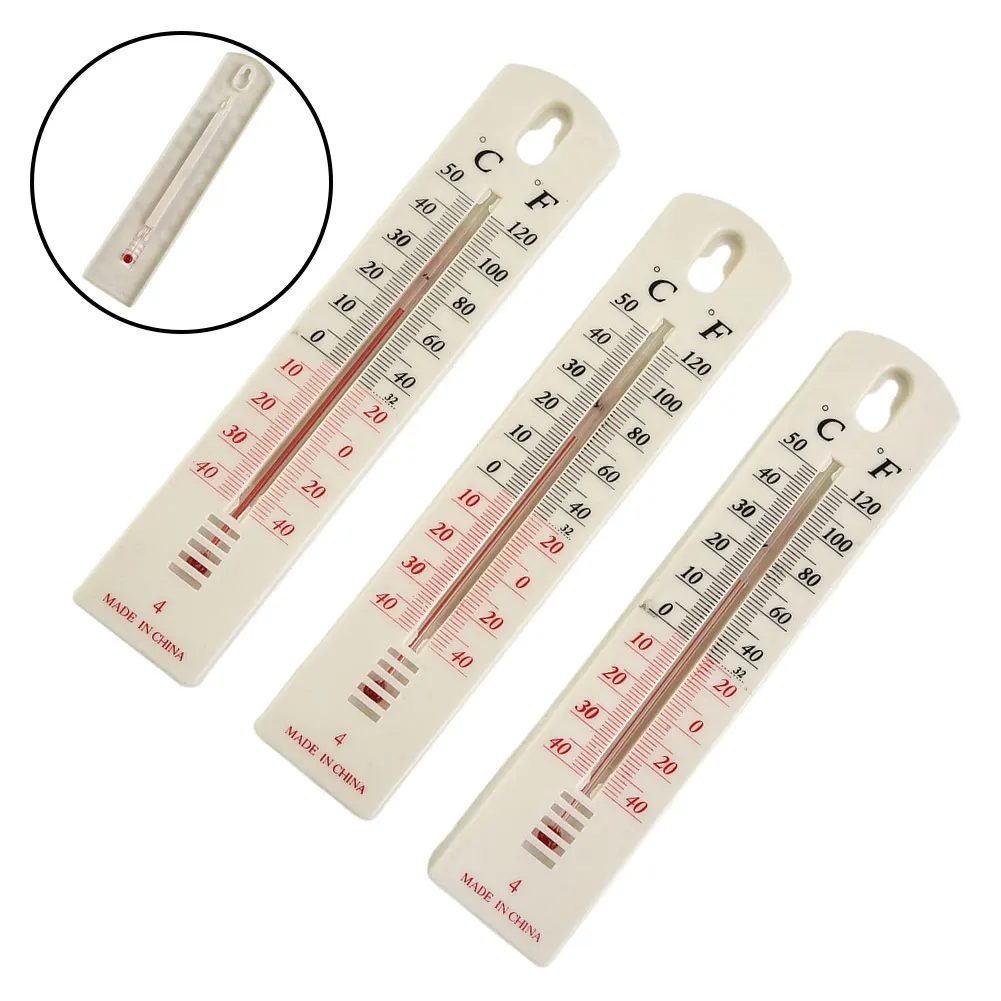 Measure Thermometer 195*35mm 3x Dual Temperature Readings Easy To Install Brand New High Quality Kitchen Balcony