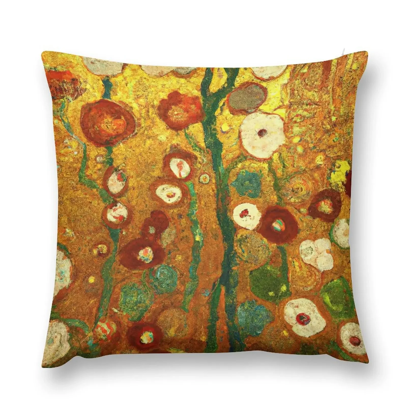 

Gustav Klimt Flowers Throw Pillow Decorative Sofa Cushions Covers For Sofas pillow