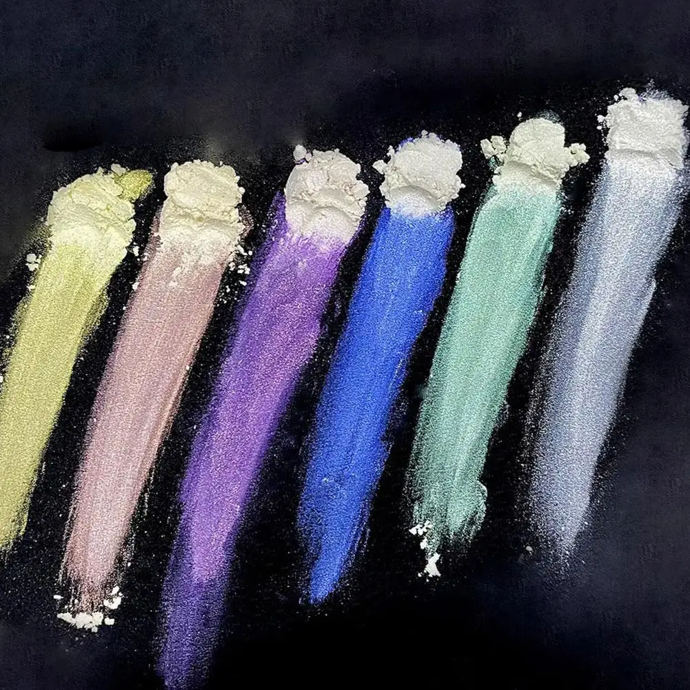 Aurora Pearl White Nails Glitter Poeira, Luar Branco esfregando em Pó, Shell Espelho Pigmento, Nail Art Supplies Decoração