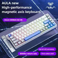 AULA WIN60/68 HE Gaming Mechanical Keyboard Wired Magnetic Switch RGB Gasket Structure Hot Swap Keyboard Gaming Accessories