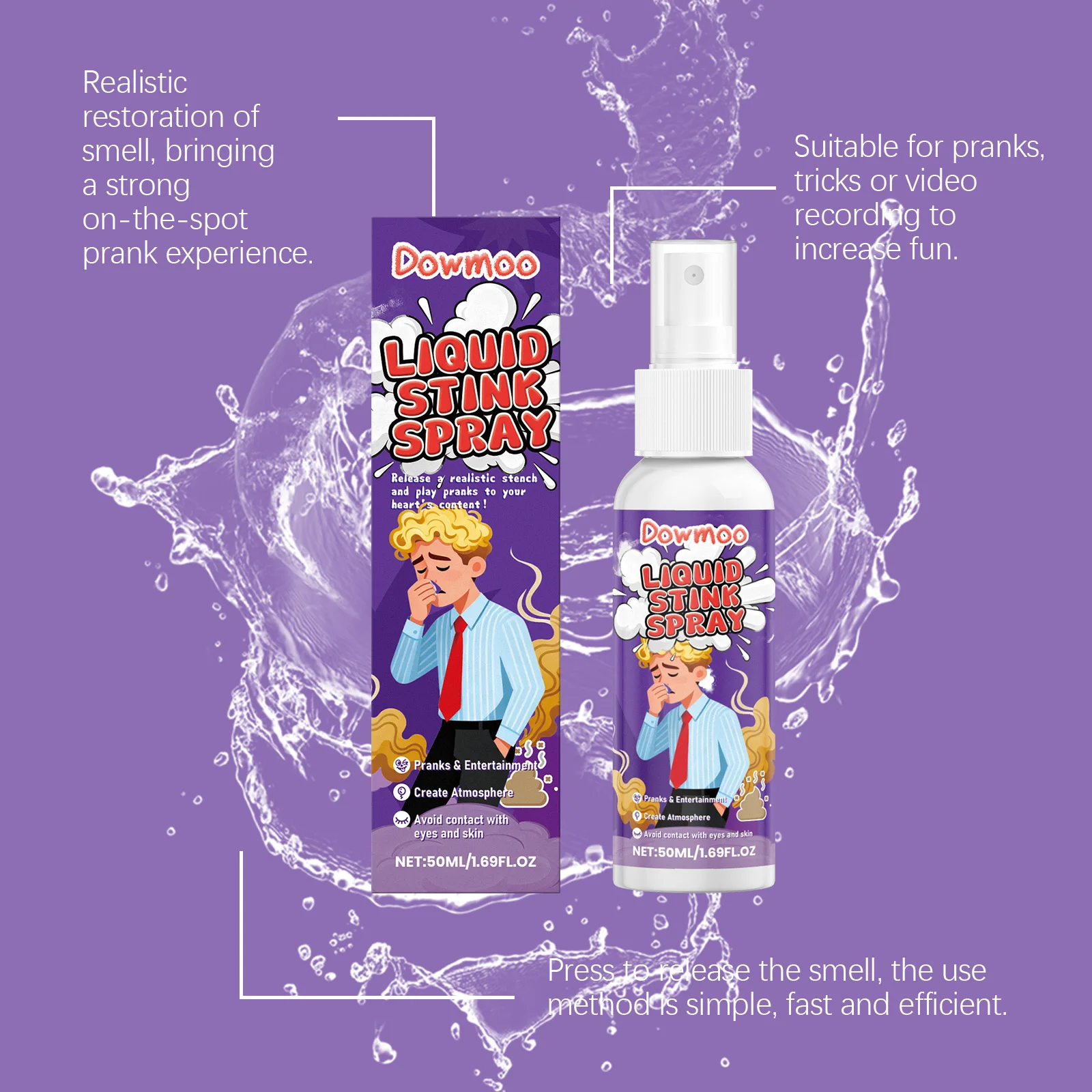 Stink Spray Extra Strong Long-Lasting Prank Spray Gag Gifts for Pranks Practical Jokes Party Office Subway Fart Prank Joke Spray