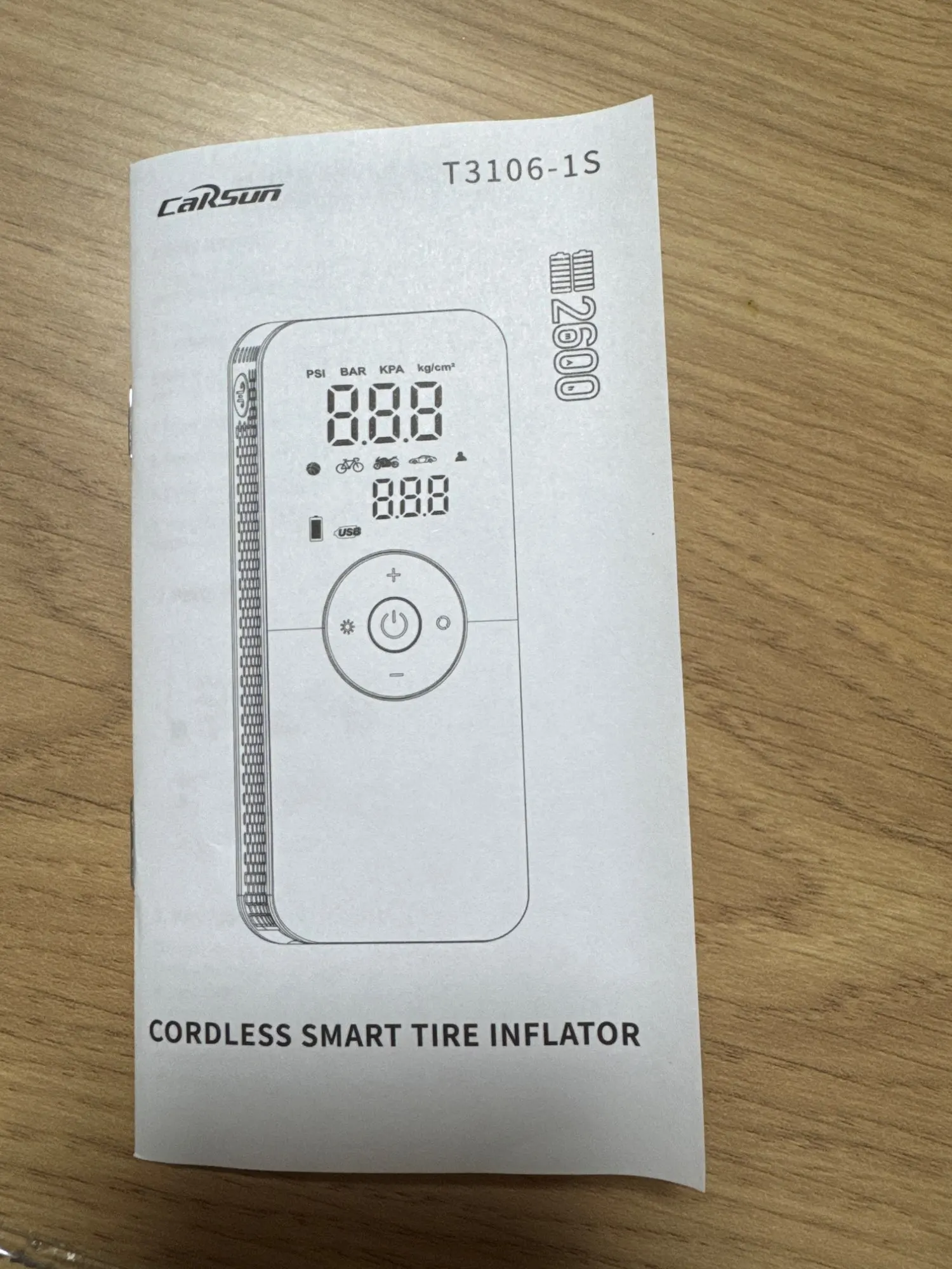 VanVolt AirGo™ Cordless Digital Tyre Inflator - Portable 150 PSI Air Pump photo review