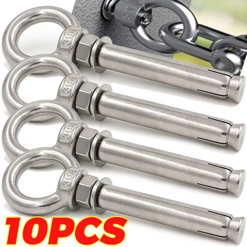 

M6 Подъемный винт с проушиной из нержавеющей стали, кольцо с проушиной, крючок, винты, расширительный болт, садовый подвесной крючок, кольцо, крепеж для оборудования