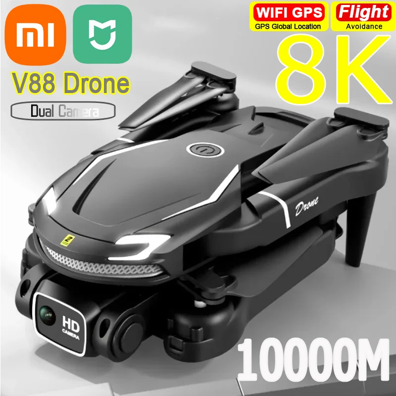 Xiaomi MIJIA V88 Drone 8K 5G GPS Professional HD Aerial Photography Remote Control Aircraft HD Dual Camera Quadcopter Toy UAV