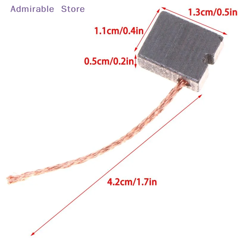 [W]Dual Engine Brake Pump Accumulator Carbon Brushes 10Pcs 5.5*11*13mm Cost Effective Replacement for Auto Repair Shops