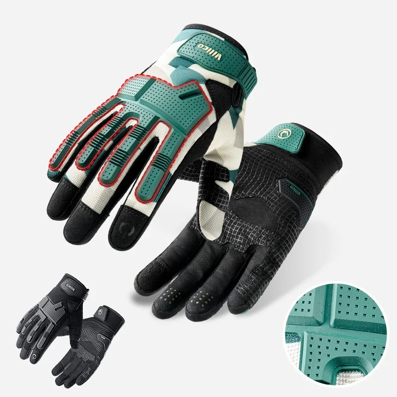 

Vilico Outdoor Sports Anti Collision Anti Fall Wear Resistant Electric Locomotive Riding Gloves Off Road Cool Tactical Gloves