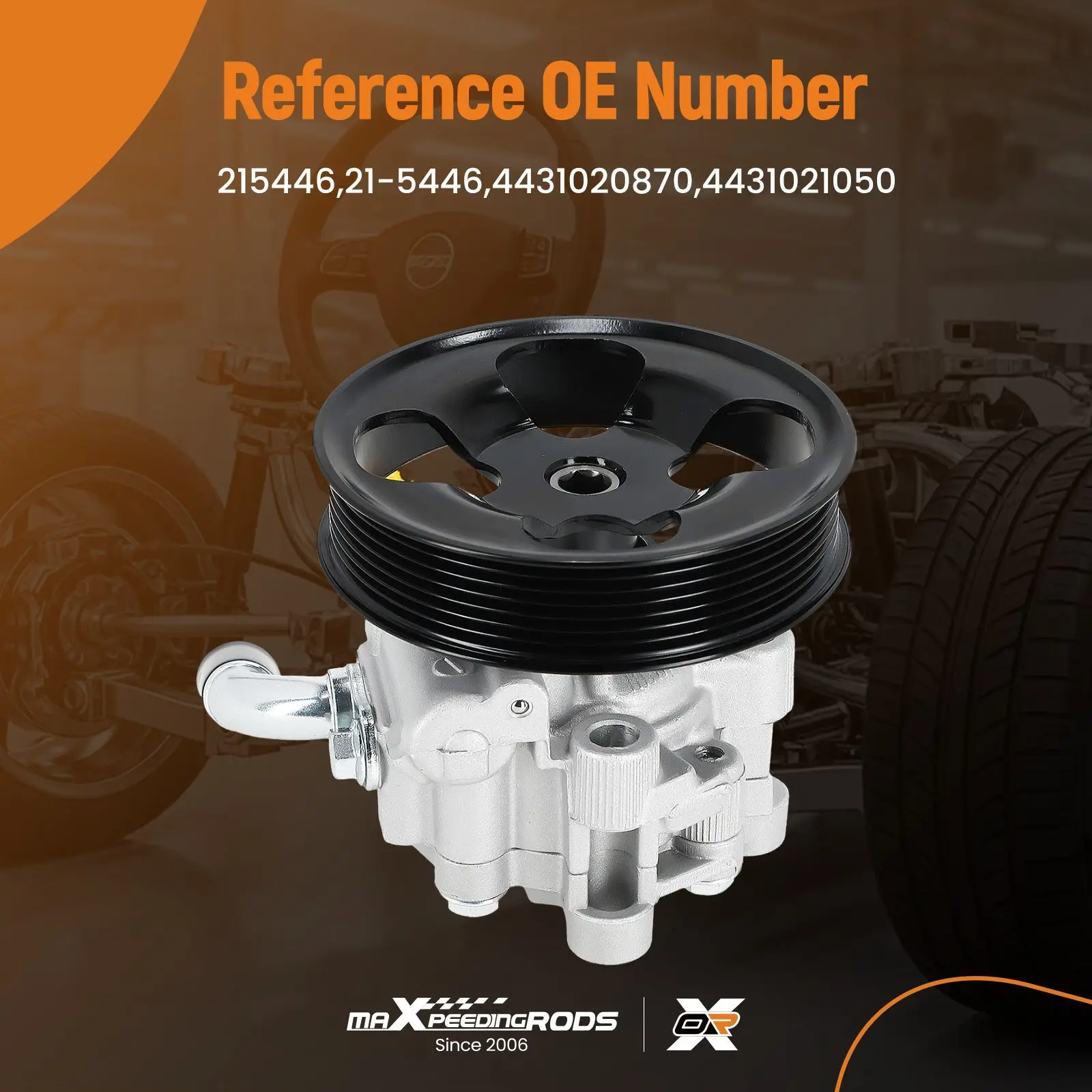 

Power Steering Pump with Pulley Fits For Scion tC 2005-2010 2.4L 4431020870 2006