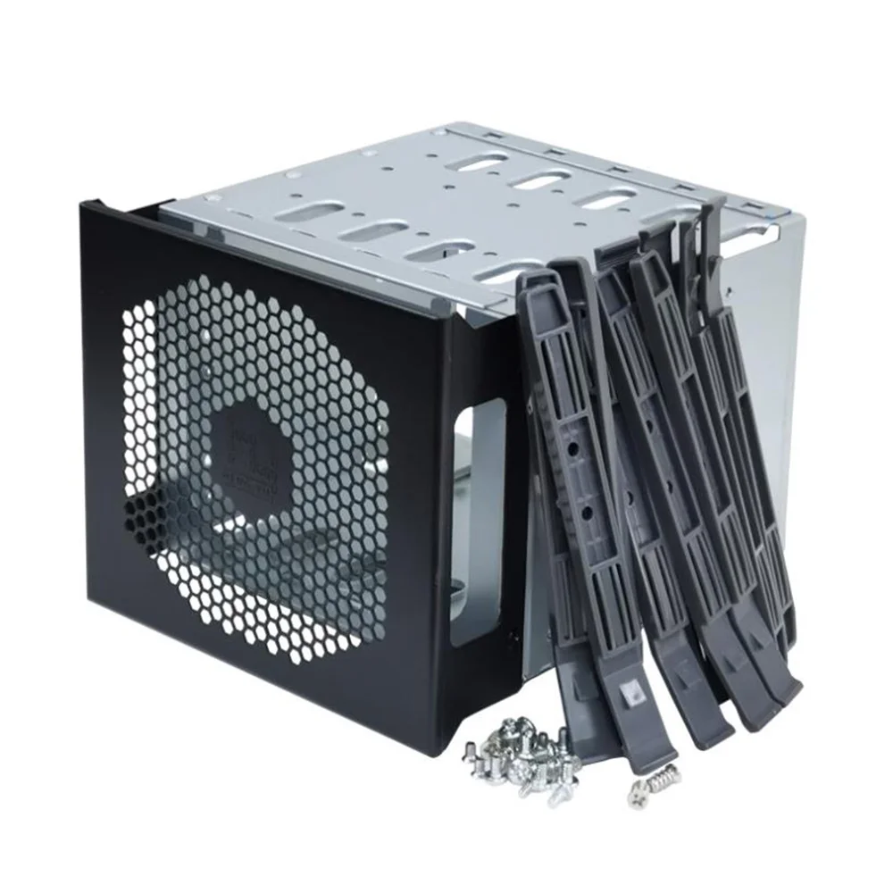 Large Capacity HDD Hard Drive Cage Rack 5.25 Inch to 5X 3.5 Inch SAS SATA Hard Drive Disk Tray for Computer