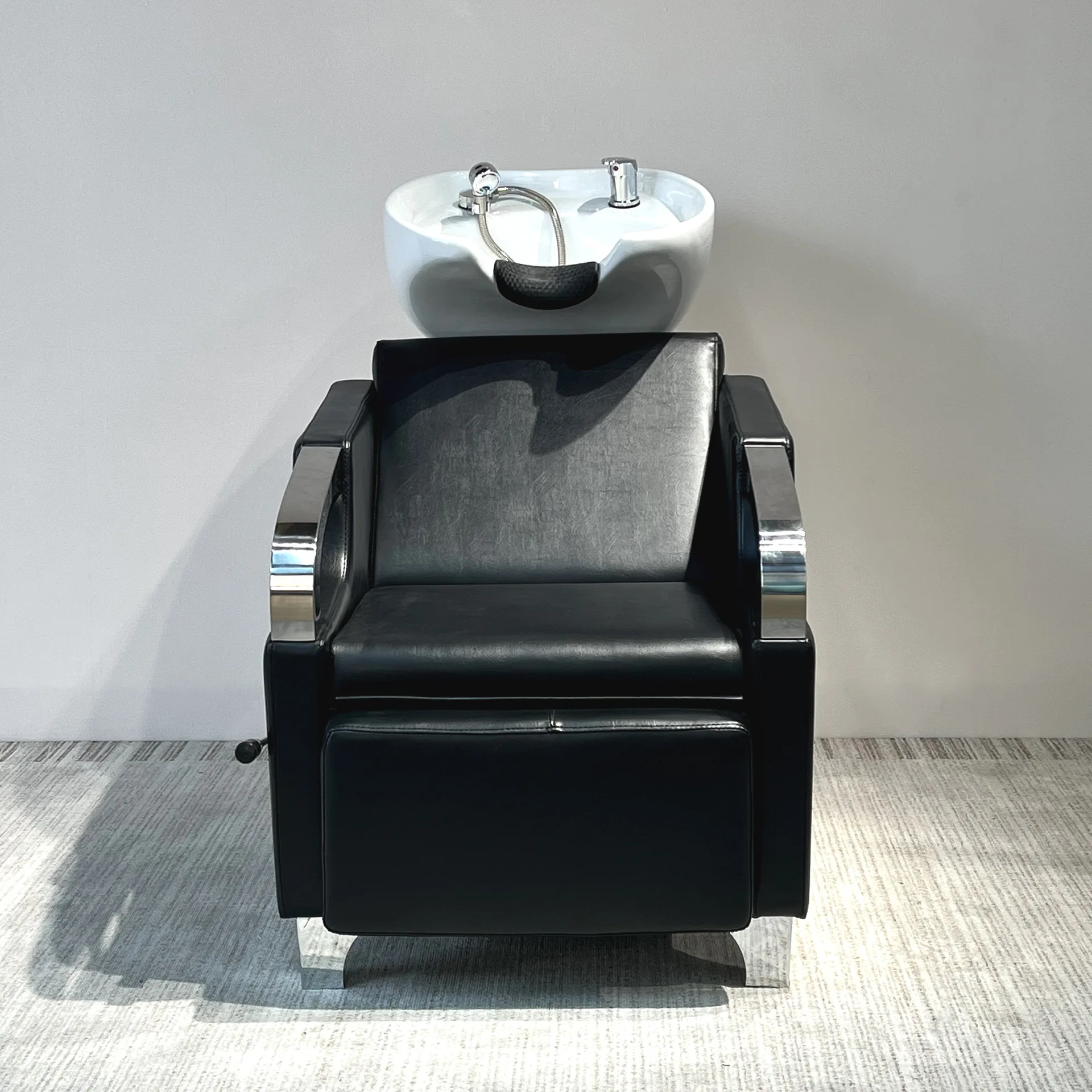 Shampoo bed barber shop hair salon special semi-reclining shampoo chair salon shampoo flush bed