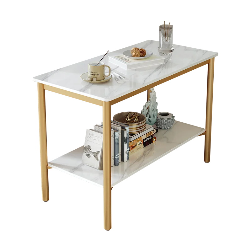 2026 new slate sofa side table, side cabinet square corner table coffee table, creative high-end movable small square table