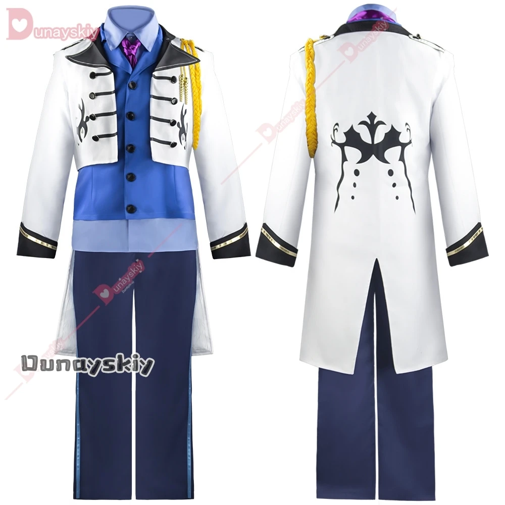 2025Halloween Party Snow-Queen Ice and Snow Romance Clothing Prince Hans Cosplay Costume for Adult Men Uniform Suit